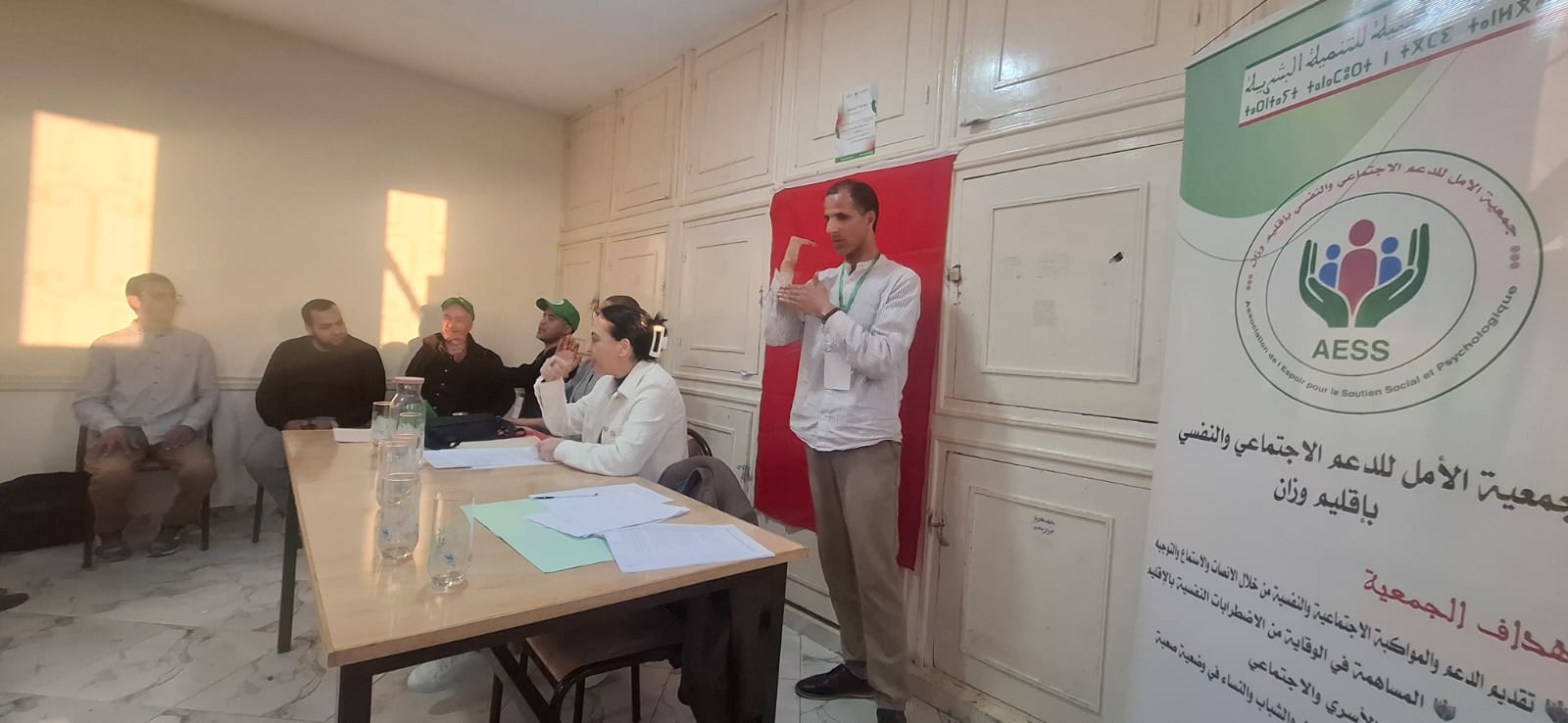 نشاطً  تحسيسي  بـدار الطالب(ة) بجماعة  اسجن اقليم وزان