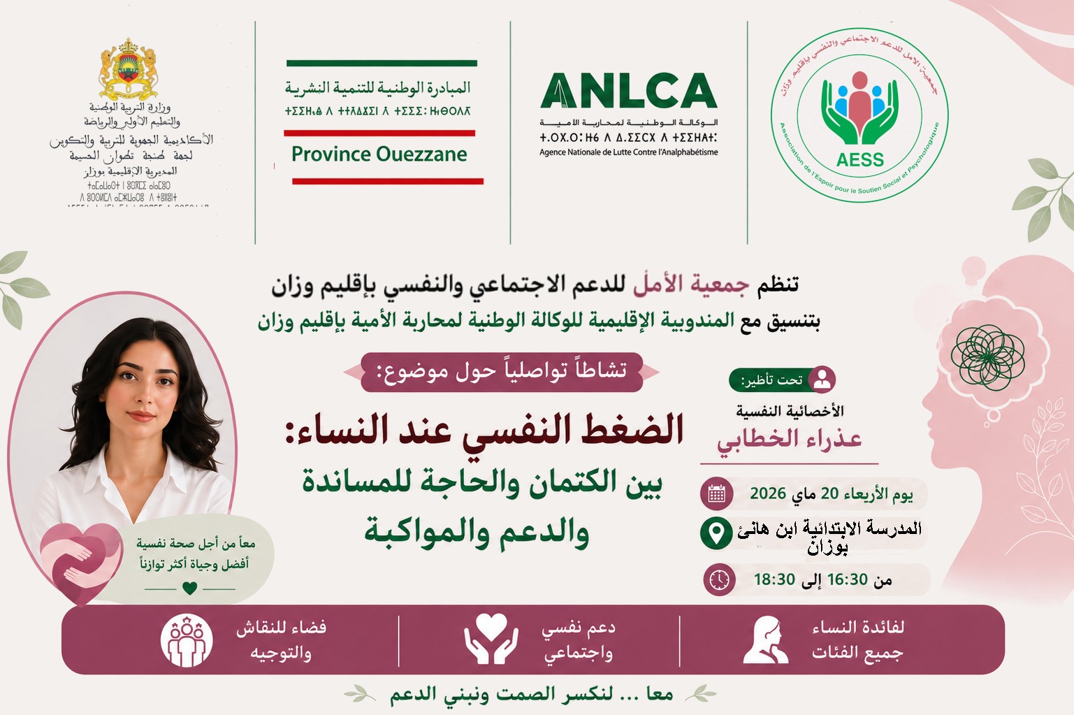 الضغط النفسي عند النساء: بين الكتمان والحاجة للمساندة والدعم والمواكبة